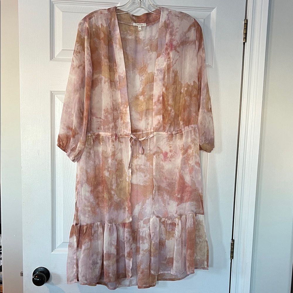 Maurices Blush and Beige Tie-Dye Coverup